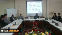 نشست اعضای شورای پایگاه و شورای تبیین مواضع بسیج دانشجویی دانشگاه فرهنگیان به مناسبت هفته بسیج با مسئولین پردیس علامه طباطبایی اردبیل