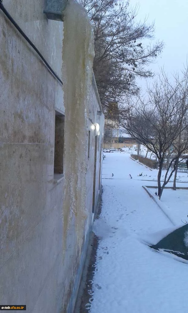 چشم اندازهای زیبا از زمستان ـ پردیس علامه طباطبایی اردبیل 5