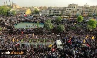 پیام رهبر معظم انقلاب در پی تشییع پیکر مطهر شهدای غواص با حضور حماسی مردم تهران