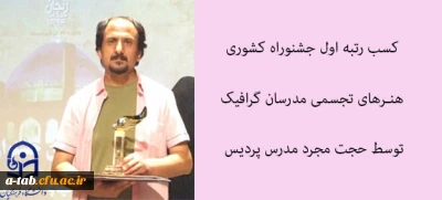 در شانزدهمین جشنواره هنرهای تجسمی مدرسان گرافیک کشور:

حجت مجرد مدرس پردیس علامه طباطبایی اردبیل  رتبه اول جشنواره هنرهای تجسمی مدرسان گرافیک کشور را کسب کرد