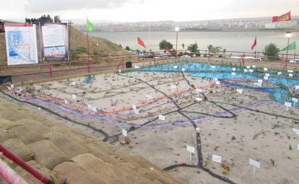 بازدید دانشجومعلّمان دانشگاه فرهنگیان اردبیل از نمایشگاه رزمی، فرهنگی عملیّات خیبر 4