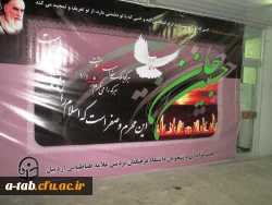 حال و هوای محرم به روایت تصویر در پردیس علامه طباطبایی اردبیل