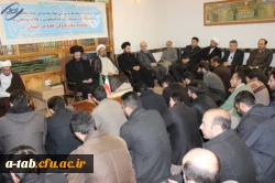 دیدار مدیریّت محترم امور استانی و مسوول بسیج دانشجویی دانشگاه فرهنگیان اردبیل همزمان و همراه با سایر مسوولان دانشگاه های اردبیل با نماینده ولی فقیه در استان به مناسبت فرارسیدن هفته ی بسیج 2