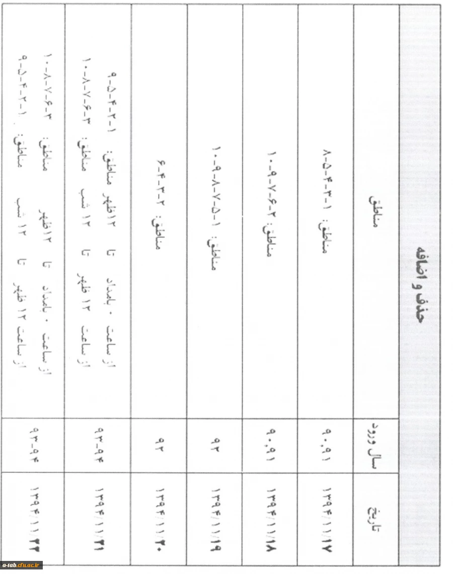 اطلاعیه ی انتخاب واحد و حذف و اضافه 2