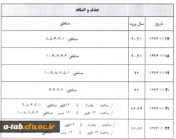 اطلاعیه ی انتخاب واحد و حذف و اضافه 2