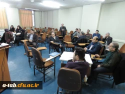 دوّمین دوره ی کارورزی با حضور مدرسان درس کارورزی در نیمسال جاری و دیگر اعضای هیأت علمی استان در پردیس علامه طباطبایی اردبیل برگزار شد. 4