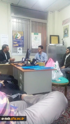 دیدار و گفت گوی صمیمی  مسئول محترم بسیج دانشجویی دانشگاه های استان اردبیل با دانشجومعلّمان و بسیجیان پردیس علامه طباطبایی اردبیل