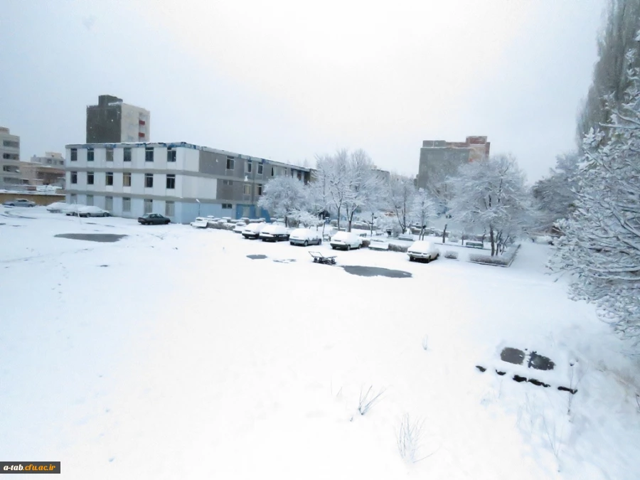 برف بهاری ، پردیس علامه طباطبایی اردبیل 3
