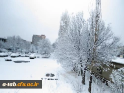برف بهاری ، پردیس علامه طباطبایی اردبیل 4