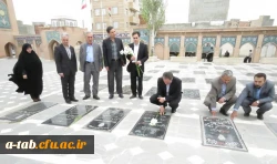 دکتر مهرمحمدی در بدو ورود به استان اردبیل با حضور در گلزار شهداء به آرمان های  انقلاب اسلامی ادای احترام نمودند. 2