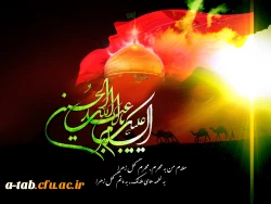 این حسیــــــــن کیست که عالم همه دیوانه ی اوست
                                                           این چه شمعی است که جان ها همه پروانه ی اوست
 2