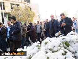 حضور پرشور مسئولان و دانشجویان پردیس علامه طباطبایی اردبیل در راهپیمایی استکبار ستیزی 13 آبان 5