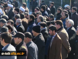 حضور پرشور مسئولان و دانشجویان پردیس علامه طباطبایی اردبیل در راهپیمایی استکبار ستیزی 13 آبان 6