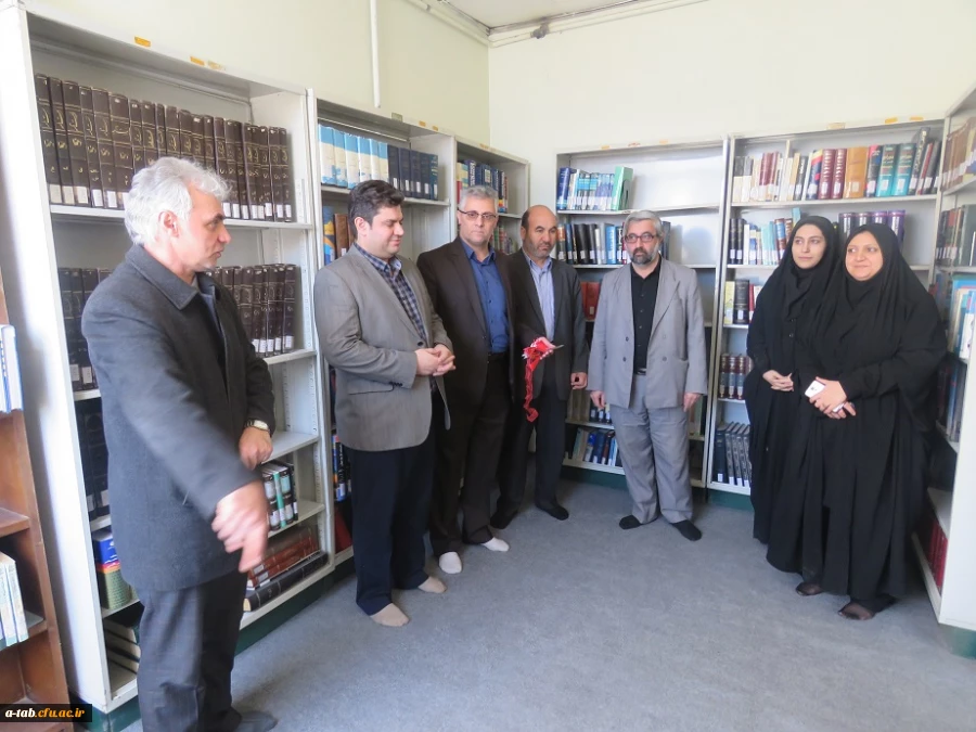 بازدید سرپرست محترم امور پردیس ها و معاونان از کتابخانه ها و افتتاح بخش مرجع 2