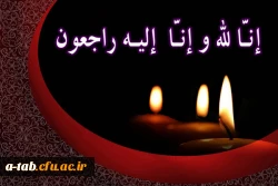 جناب آقای  حمید سیرتی  در گذشت پدر گرا میتان را  خدمت جناب عالی تسلیت عرض می کنیم. 2