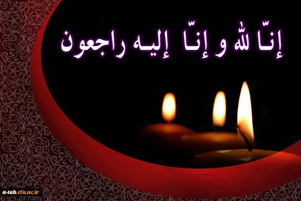 جناب آقای  حمید سیرتی  در گذشت پدر گرا میتان را  خدمت جناب عالی تسلیت عرض می کنیم. 2