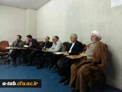 جلسه حلقه صالحین کانون بسیج اساتید دانشگاه فرهنگیان استان اردبیل با حضور جمعی از اساتید بسیجی ، روز یکشنبه مورخ 12/10/97 بعد از نماز مغرب و عشا در محل پردیس علامه طباطبایی اردبیل برگزار گردید. 2