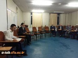 جلسه حلقه صالحین کانون بسیج اساتید دانشگاه فرهنگیان استان اردبیل با حضور جمعی از اساتید بسیجی ، روز یکشنبه مورخ 12/10/97 بعد از نماز مغرب و عشا در محل پردیس علامه طباطبایی اردبیل برگزار گردید. 2