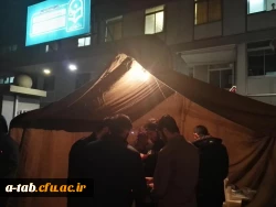 برپایی ایستگاه صلواتی به مناسبت ایام فاطمیّه در مقابل در ورودی پردیس علّامه طباطبایی توسط دانشجومعلّمان پردیس 4