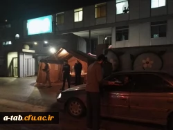 برپایی ایستگاه صلواتی به مناسبت ایام فاطمیّه در مقابل در ورودی پردیس علّامه طباطبایی توسط دانشجومعلّمان پردیس 5