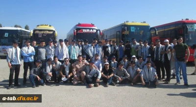 اعزام کاروان راهیان نور دانشجومعلّمان پردیس علّامه طباطبایی دانشگاه فرهنگیان اردبیل به مناطق عملیّاتی دفاع مقدّس
