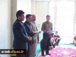 برگزاری مراسم اهداء لوح تقدیروجوایز جشنواره های ورزشی پردیس علامه طباطبایی اردبیل 2