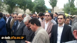 حضور کارکنان، اساتید و دانشجو معلّمان دانشگاه فرهنگیان استان اردبیل در راهپیمایی روز قدس 4
حضور کارکنان، اساتید و دانشجو معلّمان دانشگاه فرهنگیان استان اردبیل در راهپیمایی روز قدس 7