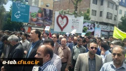 حضور کارکنان، اساتید و دانشجو معلّمان دانشگاه فرهنگیان استان اردبیل در راهپیمایی روز قدس 8