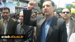 حضور کارکنان، اساتید و دانشجو معلّمان دانشگاه فرهنگیان استان اردبیل در راهپیمایی روز قدس 2