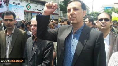 حضور کارکنان، اساتید و دانشجو معلّمان دانشگاه فرهنگیان استان اردبیل در راهپیمایی روز قدس