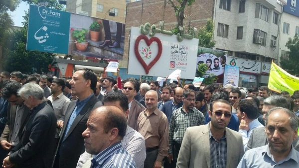 حضور کارکنان، اساتید و دانشجو معلّمان دانشگاه فرهنگیان استان اردبیل در راهپیمایی روز قدس 4