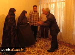 دیدار مسؤولان دانشگاه فرهنگیان اردبیل و بسیج دانشجویی دانشگاه های اردبیل با خانواده ی دانشجومعلّم شهید یعقوب مهدی زاده 6