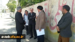 بازدید فرماندار، مدیر اداره ی آموزش و پرورش ناحیه یک ، مدیر کلّ نوسازی مدارس استان و تعدادی از مسؤولان استانی از پردیس علامه طباطبایی اردبیل 2