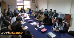 دیدار جمعی از دانشجومعلمان پردیس علامه طباطبایی و کارکنان دانشگاه فرهنگیان اردبیل با رئیس دفاتر نهاد نمایندگی مقام معظم رهبری در دانشگاه های استان اردبیل 3