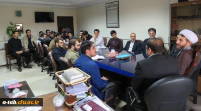 دیدار جمعی از دانشجومعلمان پردیس علامه طباطبایی و کارکنان دانشگاه فرهنگیان اردبیل با رئیس دفاتر نهاد نمایندگی مقام معظم رهبری در دانشگاه های استان اردبیل