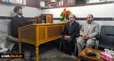 دیدار سرپرست محترم دانشگاه فرهنگیان استان با آیت ا... دکتر سیدحسن عاملی نماینده ولی فقیه در استان و امام جمعه محبوب و دانشمند اردبیل