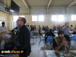 بازدید دکتر عبدی از نحوه ی پخت غذا و توزیع غذا در آشپزخانه ی  پردیس علامه طباطبایی دانشگاه فرهنگیان اردبیل 3