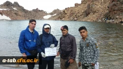 صعود کوهنوردان دانشگاه فرهنگیان  اردبیل به قلۀ سبلان 2