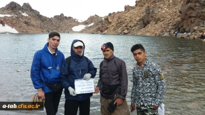 صعود کوهنوردان دانشگاه فرهنگیان  اردبیل به قلۀ سبلان