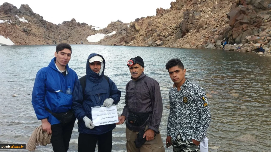 صعود کوهنوردان دانشگاه فرهنگیان  اردبیل به قلۀ سبلان 2