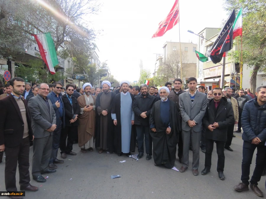 شرکت با شکوه اساتید، کارکنان و دانشجومعلمان دانشگاه فرهنگیان اردبیل در راهپیمایی 13 آبان 2
