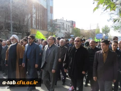 شرکت با شکوه اساتید، کارکنان و دانشجومعلمان دانشگاه فرهنگیان اردبیل در راهپیمایی 13 آبان 4