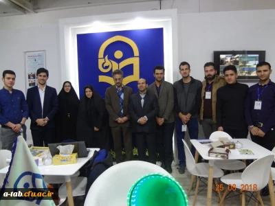 حضور امیر رضا جهان پناه از دانشجو معلمان پردیس علامه طباطبایی اردبیل در نمایشگاه دستاوردهای پژوهش ، فناوری و فن بازار دانشگاهی