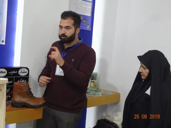 حضور دانشجو معلم پژوهشگر آقای امیررضا جهان پناه از پردیس علامه طباطبایی اردبیل در نمایشگاه پژوهش ، فناوری و فن بازار  5