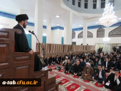 با حضور استاد دکتر سید حسن عاملی نماینده ولی فقیه در استان و امام جمعه اردبیل جلسه سلسله مباحث اخلاقی تربیتی در دانشگاه علوم پزشکی اردبیل برگزار شد. 3