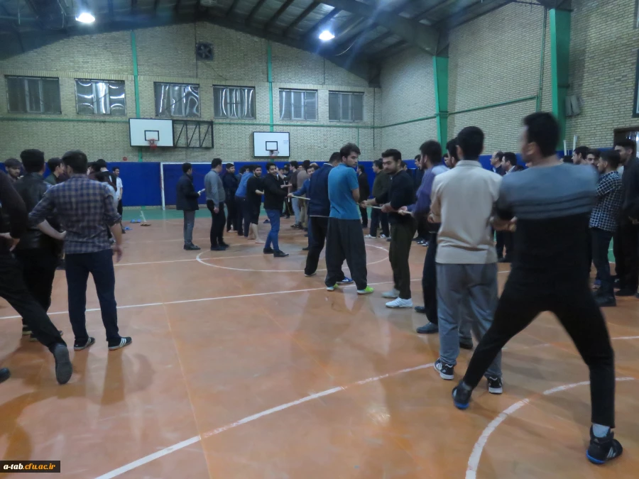 در پردیس علامه طباطبایی اردبیل برگزار شد:

یک دوره مسابقات طناب کشی و بسکتبال به مناسبت هفته سلامت مردان و شعار جهانی "مردان فعال تر ، مردان سالم تر "

 2