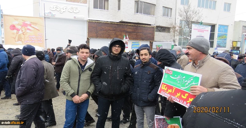 حضور اساتید، کارکنان و دانشجومعلمان پردیس علامه طباطبایی دانشگاه فرهنگیان استان اردبیل در راهپیمایی ۲۲ بهمن
 2